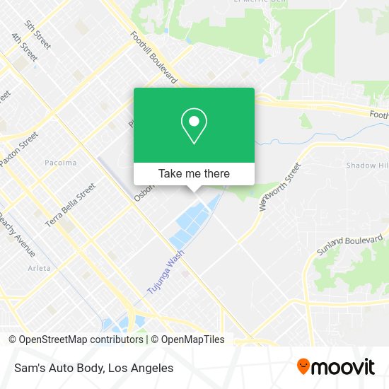 Mapa de Sam's Auto Body