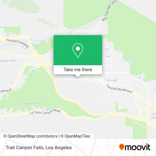 Mapa de Trail Canyon Falls