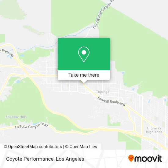 Coyote Performance map