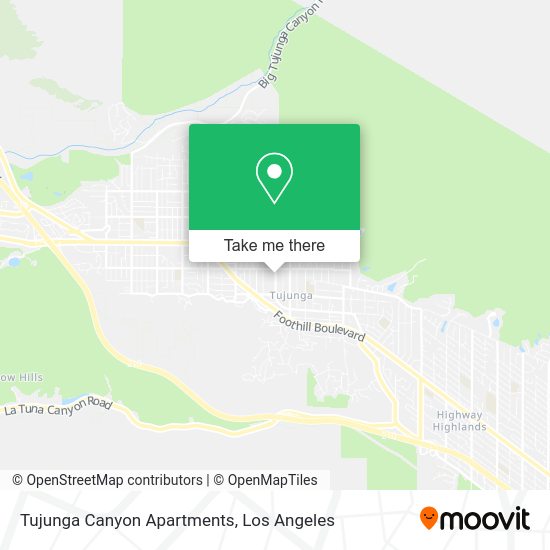 Tujunga Canyon Apartments map