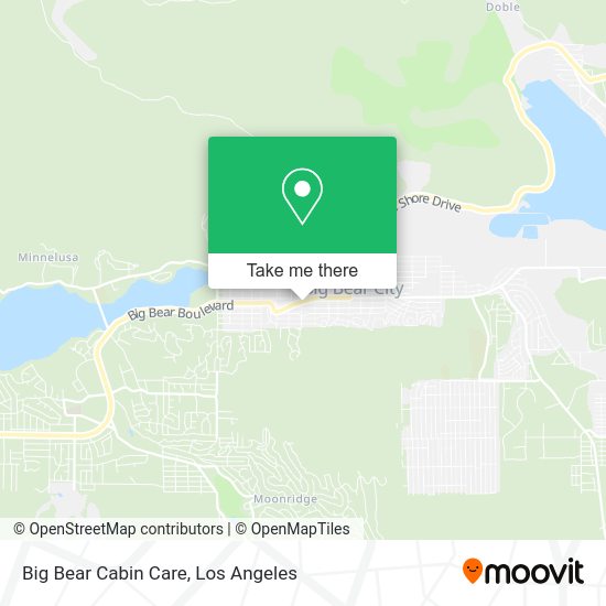 Mapa de Big Bear Cabin Care