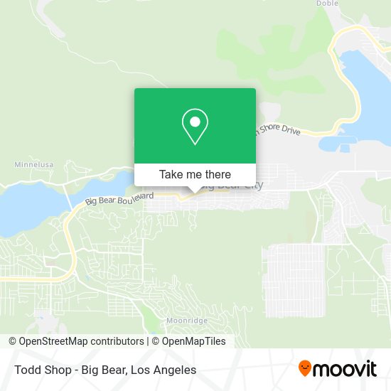 Mapa de Todd Shop - Big Bear