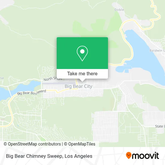 Big Bear Chimney Sweep map