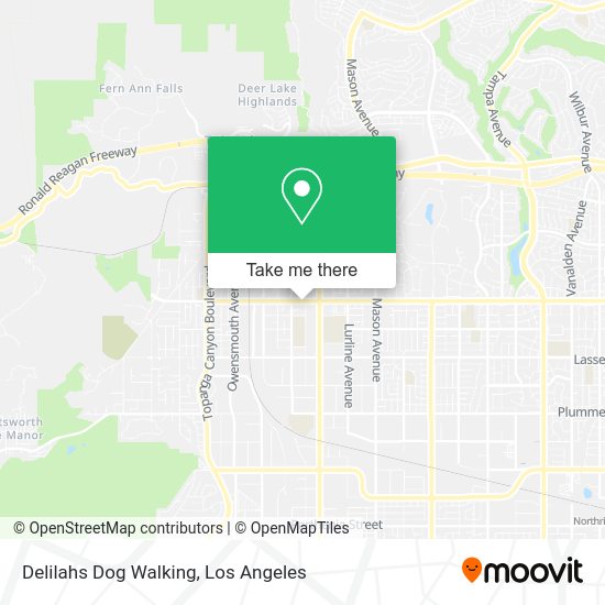 Mapa de Delilahs Dog Walking