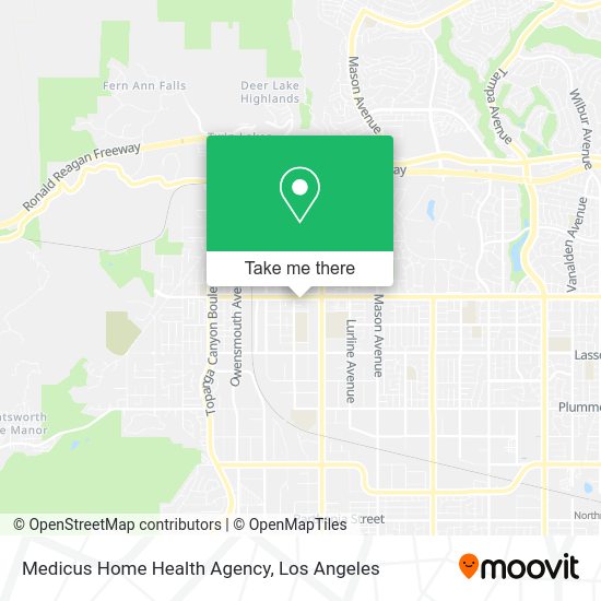 Mapa de Medicus Home Health Agency