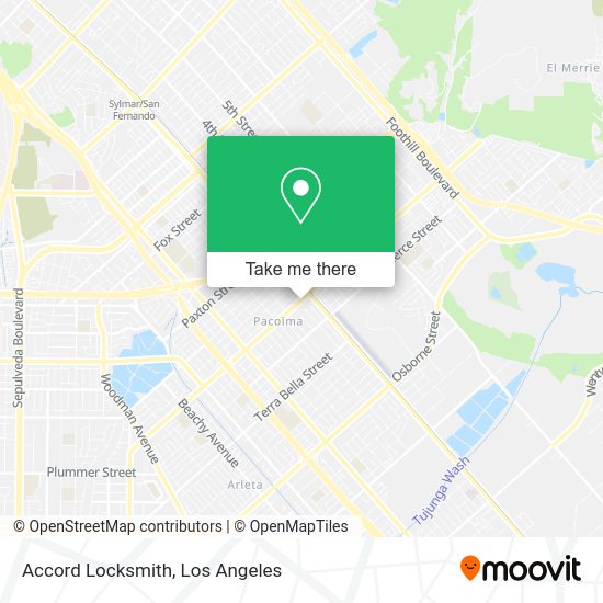 Accord Locksmith map