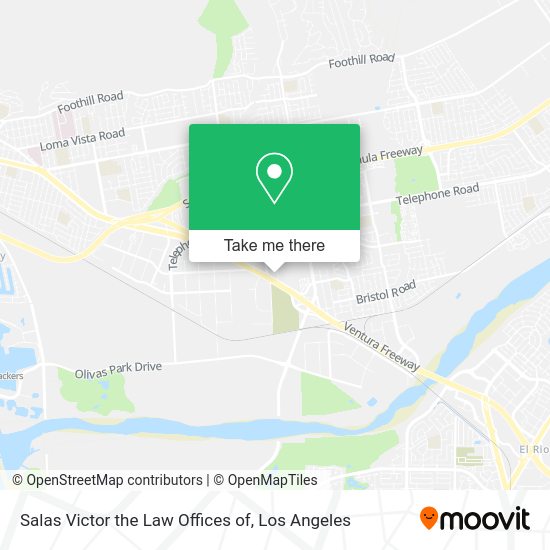 Salas Victor the Law Offices of map