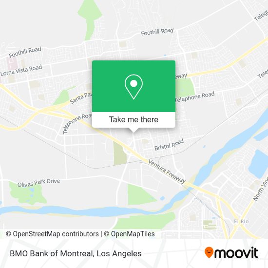 BMO Bank of Montreal map