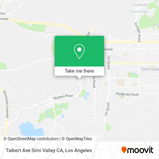 Talbert Ave Simi Valley CA map