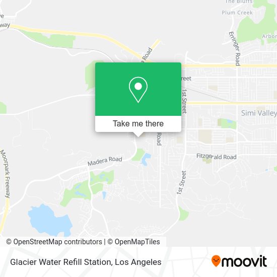 Glacier Water Refill Station map