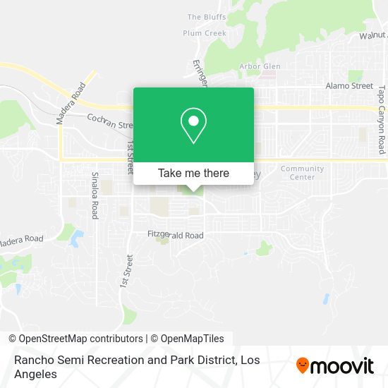 Rancho Semi Recreation and Park District map