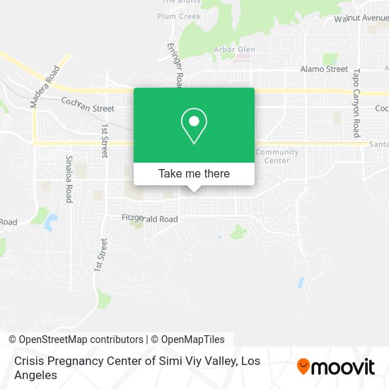 Crisis Pregnancy Center of Simi Viy Valley map