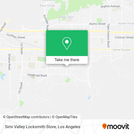 Simi Valley Locksmith Store map
