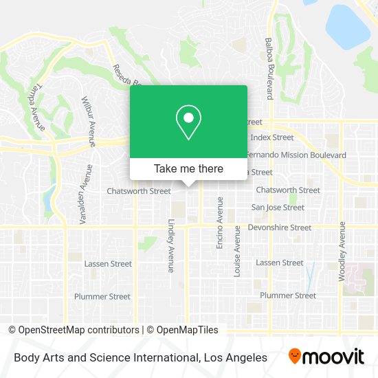 Body Arts and Science International map