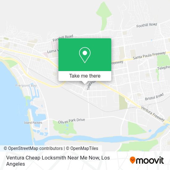 Mapa de Ventura Cheap Locksmith Near Me Now