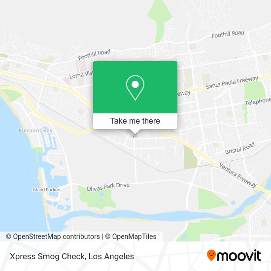 Mapa de Xpress Smog Check