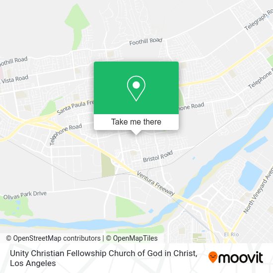 Unity Christian Fellowship Church of God in Christ map