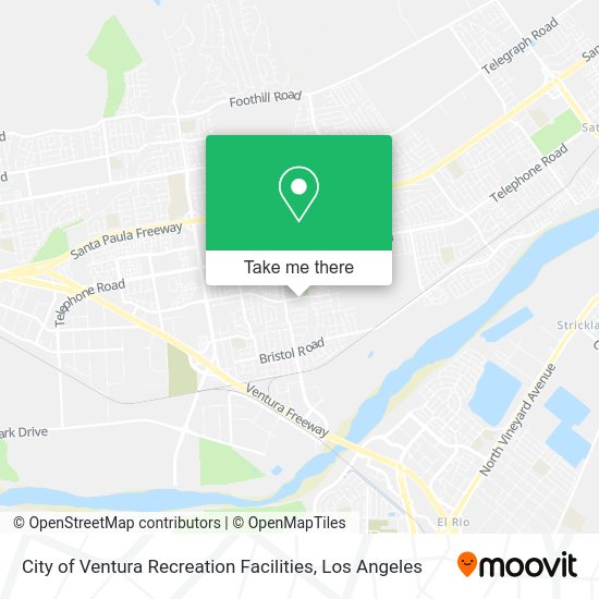 City of Ventura Recreation Facilities map
