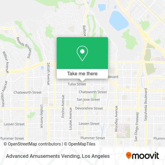 Advanced Amusements Vending map