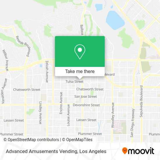 Advanced Amusements Vending map