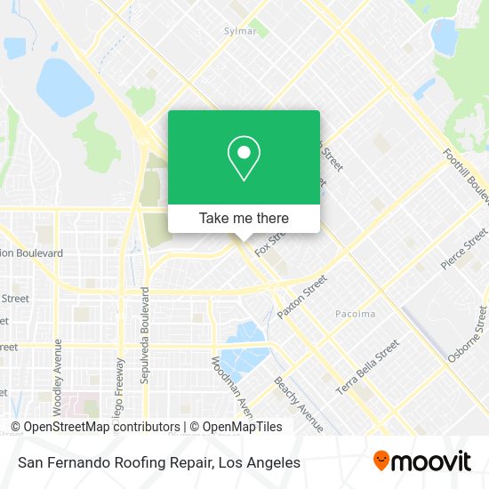 San Fernando Roofing Repair map
