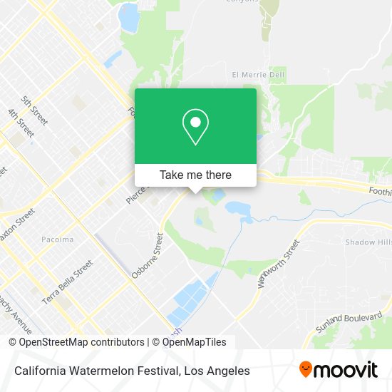 California Watermelon Festival map