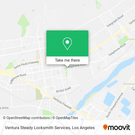 Mapa de Ventura Steady Locksmith Services