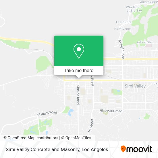 Simi Valley Concrete and Masonry map