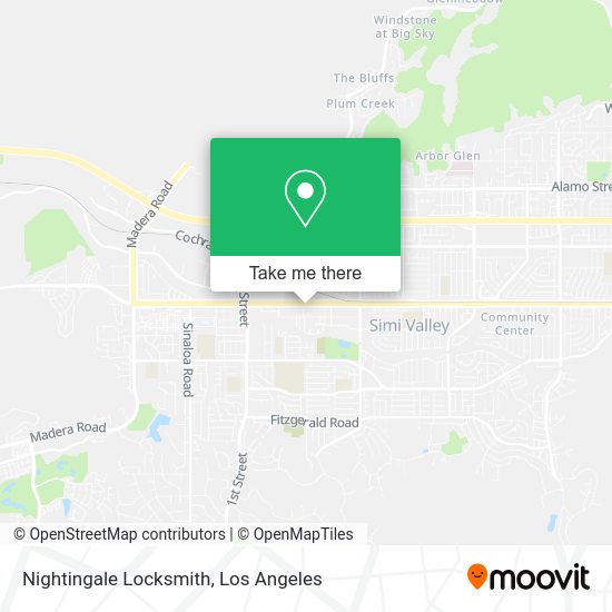 Mapa de Nightingale Locksmith
