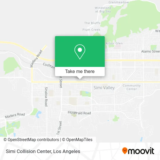 Mapa de Simi Collision Center