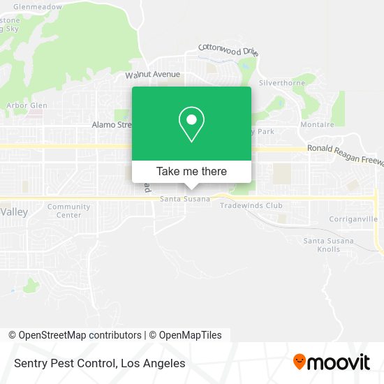 Sentry Pest Control map