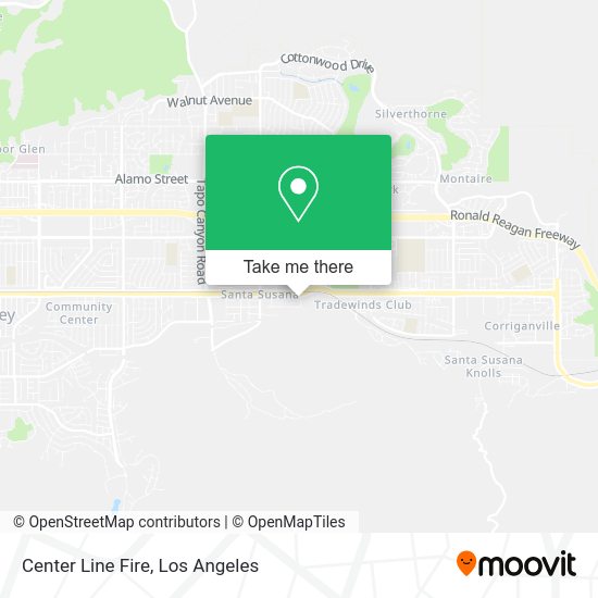 Center Line Fire map