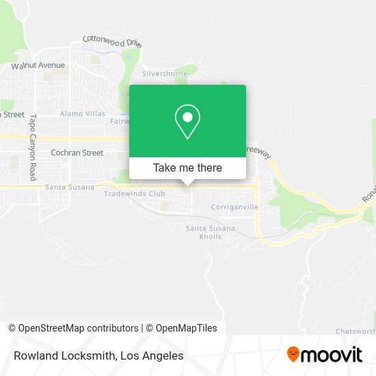 Rowland Locksmith map