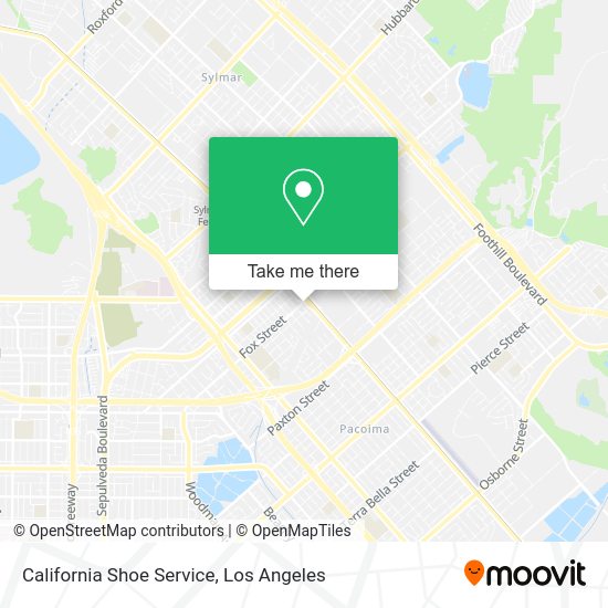 California Shoe Service map
