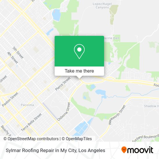 Sylmar Roofing Repair in My City map