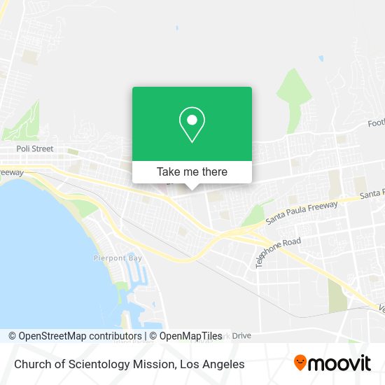 Mapa de Church of Scientology Mission