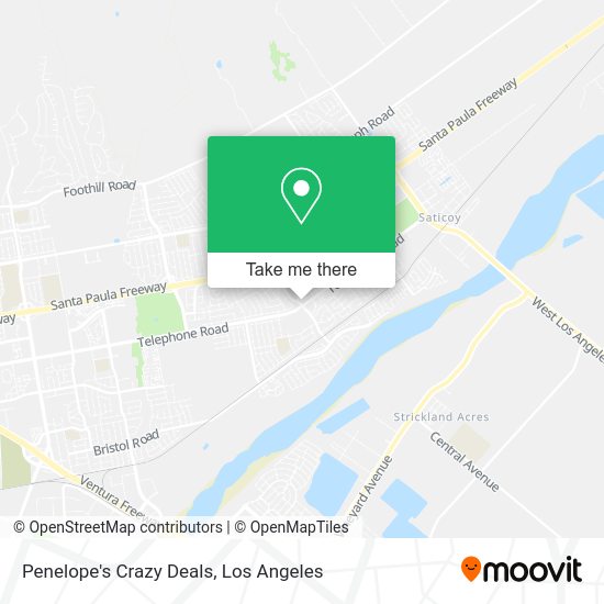 Penelope's Crazy Deals map