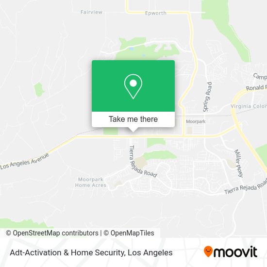 Mapa de Adt-Activation & Home Security