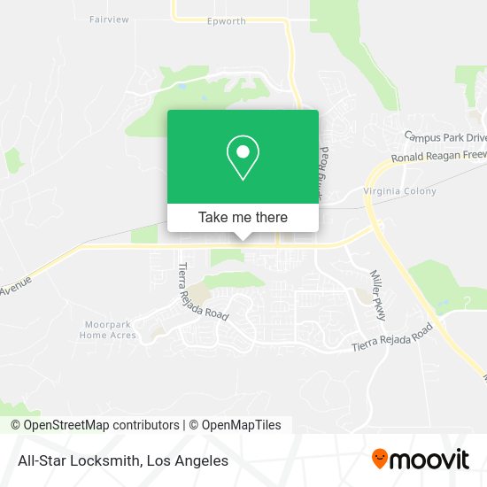 All-Star Locksmith map