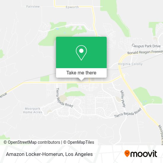 Mapa de Amazon Locker-Homerun
