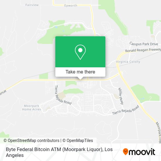 Byte Federal Bitcoin ATM (Moorpark Liquor) map