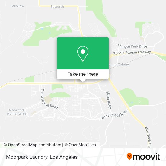 Moorpark Laundry map