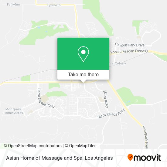 Mapa de Asian Home of Massage and Spa