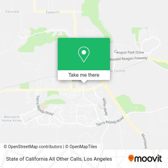 State of California All Other Calls map