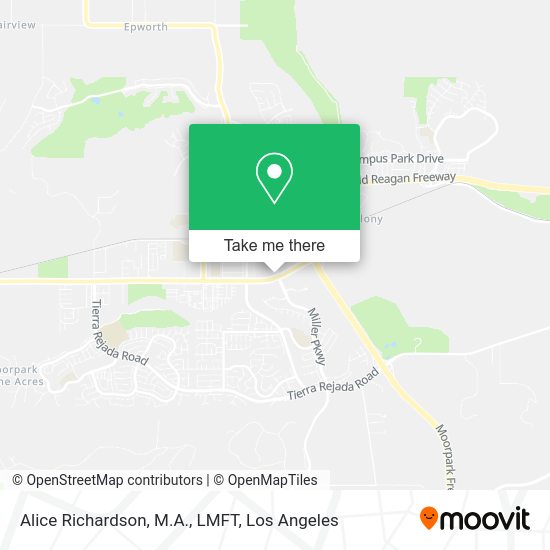 Alice Richardson, M.A., LMFT map