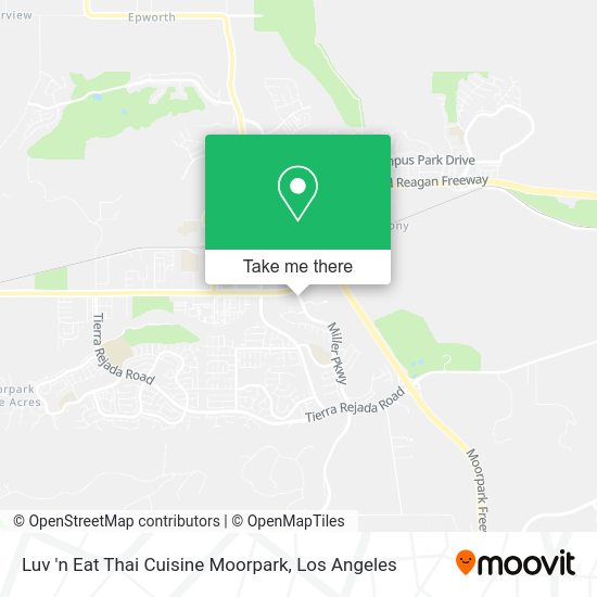 Luv 'n Eat Thai Cuisine Moorpark map