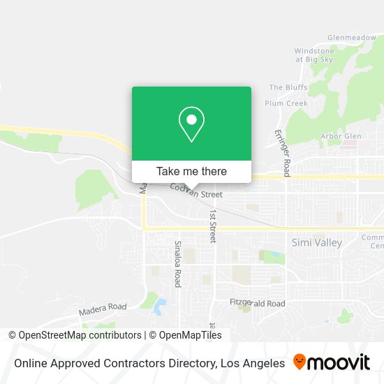 Online Approved Contractors Directory map