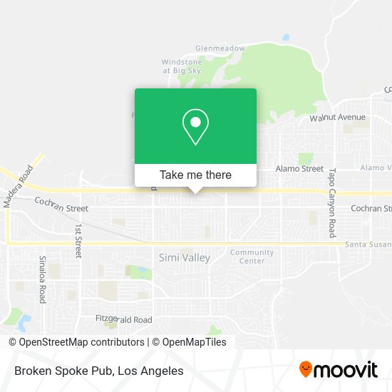 Broken Spoke Pub map