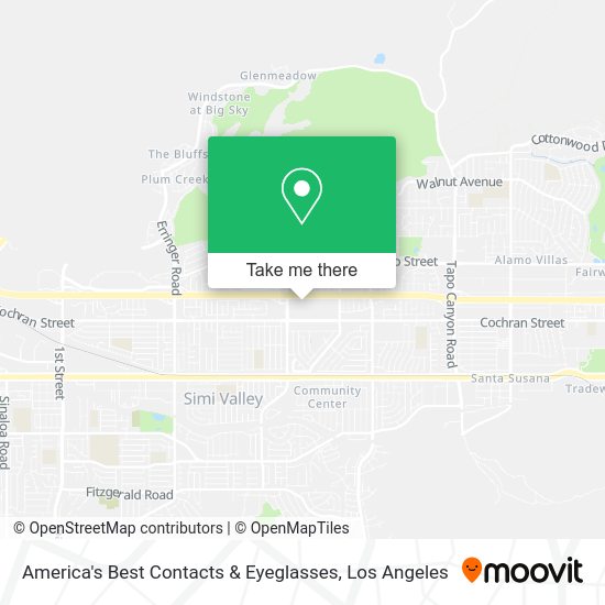 Mapa de America's Best Contacts & Eyeglasses