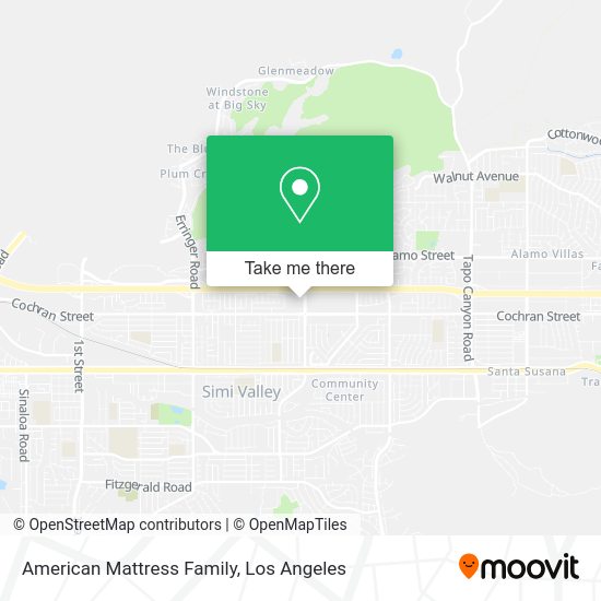 Mapa de American Mattress Family